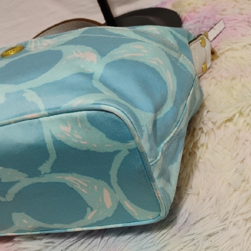 (#1) RARE! NWT Authentic Coach Hampton Weekend Collection Shoulder Bag - Picture 10 of 15